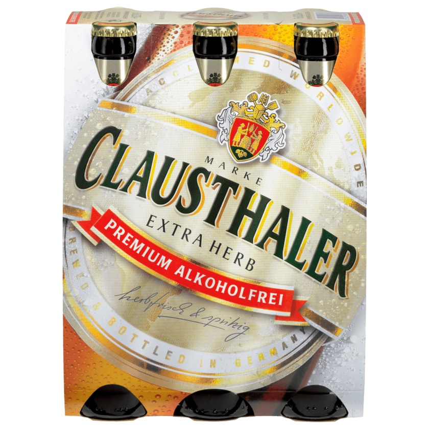 Clausthaler Extra Herb Premium alkoholfrei 6x0,33l